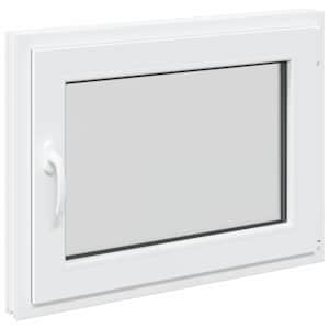 Okeno do suterénu RISOR 80 x 70 cm PVC a sklo Bílá - obrázek 2