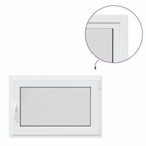 Okeno do suterénu RISOR 90 x 50 cm PVC a sklo Bílá - obrázek 8