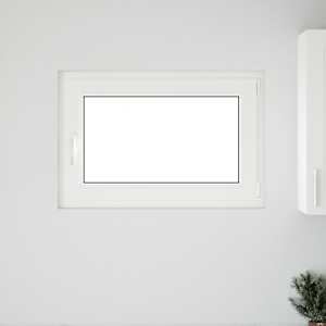 Okeno do suterénu RISOR 90 x 50 cm PVC a sklo Bílá - obrázek 3