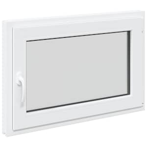 Okeno do suterénu RISOR 90 x 60 cm PVC a sklo Bílá - obrázek 2