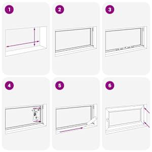 Okeno do suterénu RISOR 90 x 60 cm PVC a sklo Bílá - obrázek 11