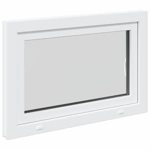 Okeno do suterénu RISOR 90 x 70 cm PVC a sklo Bílá - obrázek 6