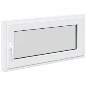 Okeno do suterénu RISOR 100 x 50 cm PVC a sklo Bílá - obrázek 2