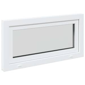 Okeno do suterénu RISOR 100 x 50 cm PVC a sklo Bílá - obrázek 6
