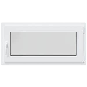 Okeno do suterénu RISOR 100 x 50 cm PVC a sklo Bílá - obrázek 4