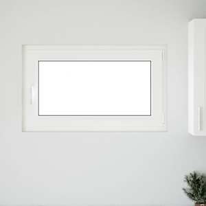 Okeno do suterénu RISOR 100 x 60 cm PVC a sklo Bílá - obrázek 3