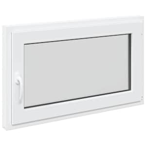 Okeno do suterénu RISOR 100 x 60 cm PVC a sklo Bílá - obrázek 2