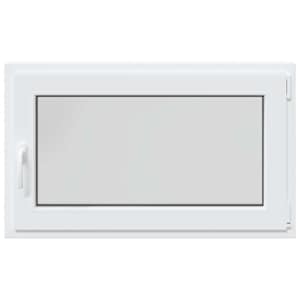 Okeno do suterénu RISOR 100 x 60 cm PVC a sklo Bílá - obrázek 4