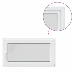 Okeno do suterénu RISOR 110 x 50 cm PVC a sklo Bílá - obrázek 8