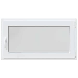 Okeno do suterénu RISOR 110 x 50 cm PVC a sklo Bílá - obrázek 4