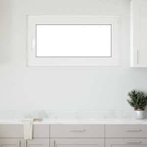 Okeno do suterénu RISOR 110 x 60 cm PVC a sklo Bílá - obrázek 1
