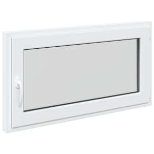 Okeno do suterénu RISOR 110 x 60 cm PVC a sklo Bílá - obrázek 2