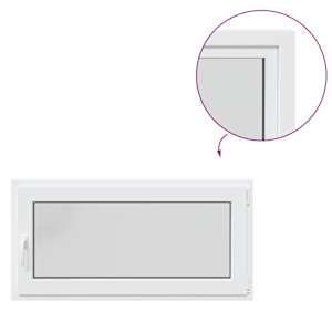 Okeno do suterénu RISOR 120 x 60 cm PVC a sklo Bílá - obrázek 8