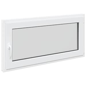 Okeno do suterénu RISOR 120 x 60 cm PVC a sklo Bílá - obrázek 2