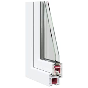 Okeno do suterénu RISOR 90 x 40 cm PVC a sklo Bílá - obrázek 9