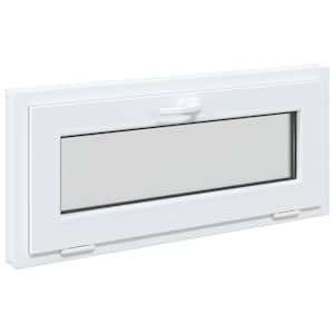 Okeno do suterénu RISOR 90 x 40 cm PVC a sklo Bílá - obrázek 2