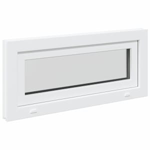 Okeno do suterénu RISOR 90 x 40 cm PVC a sklo Bílá - obrázek 6