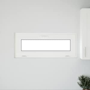 Okeno do suterénu RISOR 100 x 40 cm PVC a sklo Bílá - obrázek 3