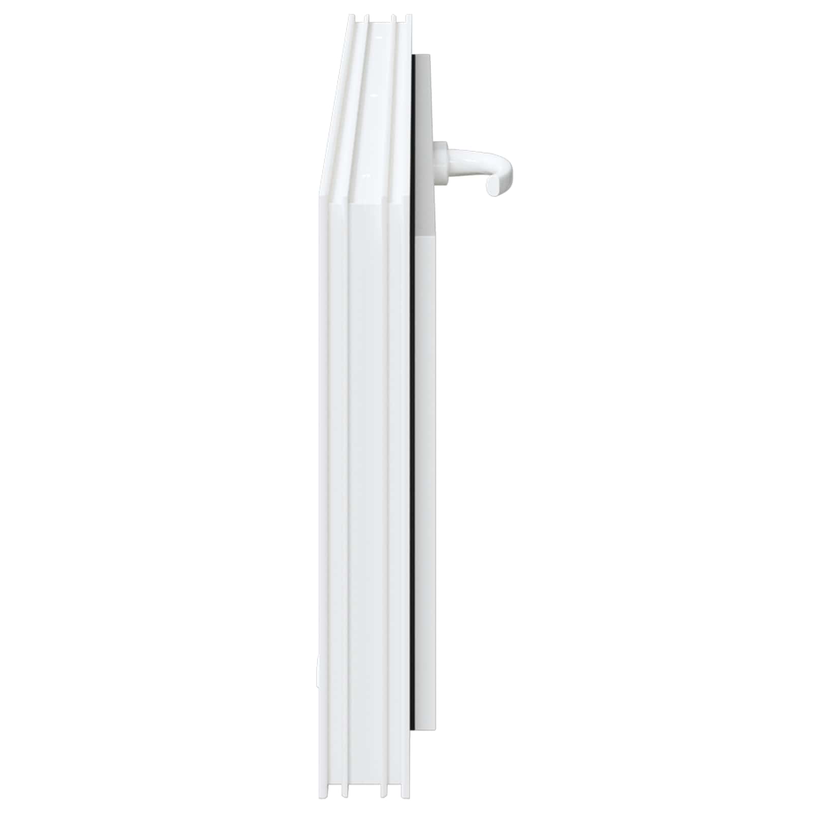 Okno za klet RISOR 110 x 40 cm PVC in steklo Bela - slika 5