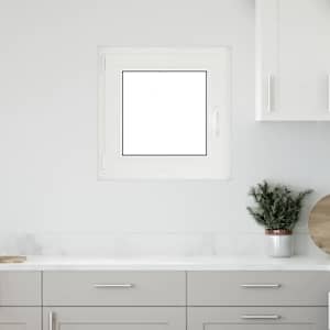 Okeno do suterénu RISOR 50 x 50 cm PVC a sklo Bílá