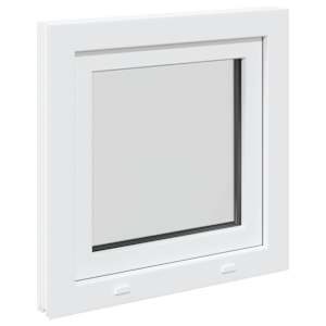 Okeno do suterénu RISOR 50 x 50 cm PVC a sklo Bílá - obrázek 6