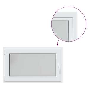 Okeno do suterénu RISOR 100 x 70 cm PVC a sklo Bílá - obrázek 8