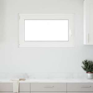 Okeno do suterénu RISOR 100 x 70 cm PVC a sklo Bílá - obrázek 1