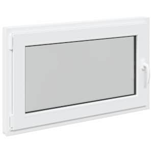 Okeno do suterénu RISOR 100 x 70 cm PVC a sklo Bílá - obrázek 2