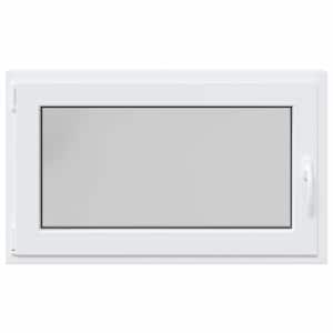 Okeno do suterénu RISOR 100 x 70 cm PVC a sklo Bílá - obrázek 4