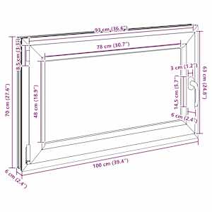 Okeno do suterénu RISOR 100 x 70 cm PVC a sklo Bílá - obrázek 12