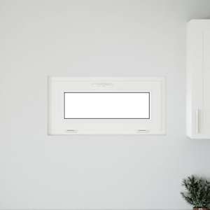 Okeno do suterénu RISOR 80 x 40 cm PVC a sklo Bílá - obrázek 3