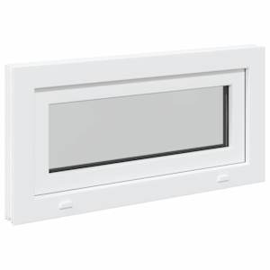 Okeno do suterénu RISOR 80 x 40 cm PVC a sklo Bílá - obrázek 6