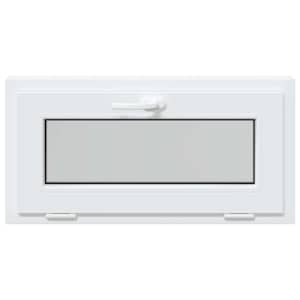 Okeno do suterénu RISOR 80 x 40 cm PVC a sklo Bílá - obrázek 4