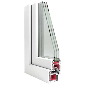 Okeno do suterénu RISOR 90 x 40 cm PVC a sklo Bílá - obrázek 9