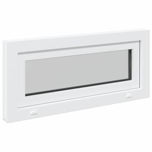 Okeno do suterénu RISOR 90 x 40 cm PVC a sklo Bílá - obrázek 6