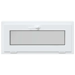 Okeno do suterénu RISOR 90 x 40 cm PVC a sklo Bílá - obrázek 4