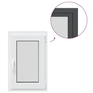 Okeno do suterénu RISOR 50 x 75 cm PVC a sklo Antracitová - obrázek 8