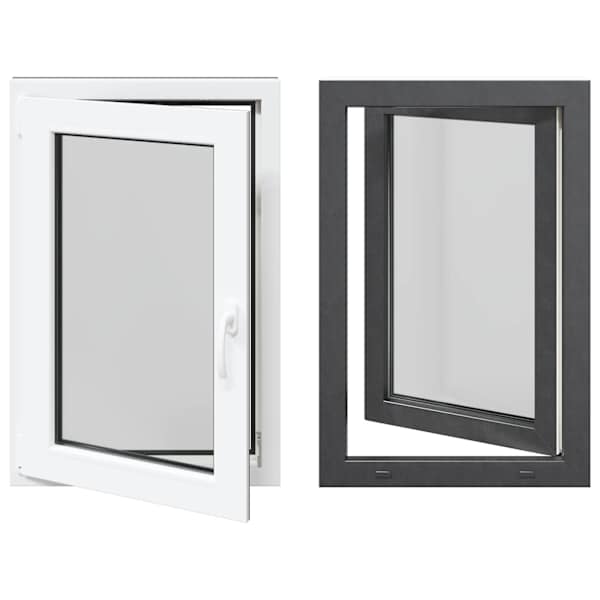 vidaXL Kald- ja p&ouml;&ouml;ratav keldriaken RISOR 60 x 80 cm PVC ja klaas