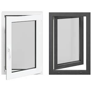 Okeno do suterénu RISOR 60 x 90 cm PVC a sklo Antracitová - obrázek 2