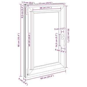 Okeno do suterénu RISOR 60 x 90 cm PVC a sklo Antracitová - obrázek 12