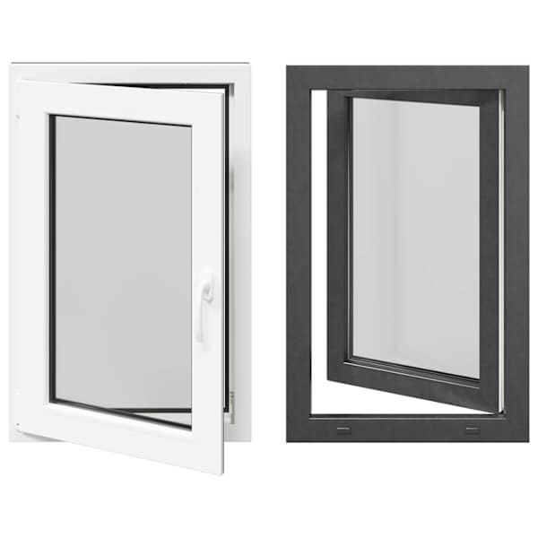 vidaXL Kald- ja p&ouml;&ouml;ratav keldriaken RISOR 60 x 90 cm PVC ja klaas