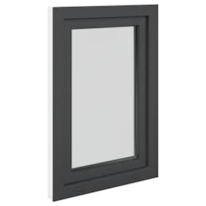 Okeno do suterénu RISOR 60 x 100 cm PVC a sklo Antracitová - obrázek 6