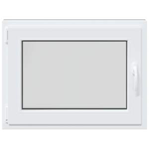 Okeno do suterénu RISOR 80 x 70 cm PVC a sklo Antracitová - obrázek 4
