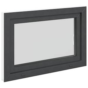 Okeno do suterénu RISOR 90 x 60 cm PVC a sklo Antracitová - obrázek 6