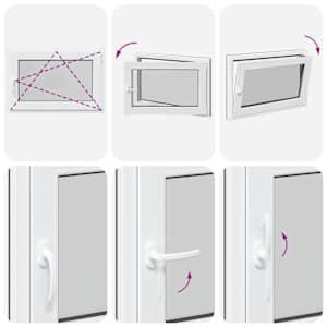 Okeno do suterénu RISOR 90 x 60 cm PVC a sklo Antracitová - obrázek 10