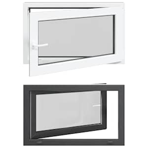 Okeno do suterénu RISOR 100 x 60 cm PVC a sklo Antracitová - obrázek 2