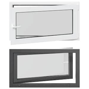 Okeno do suterénu RISOR 110 x 50 cm PVC a sklo Antracitová - obrázek 2
