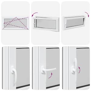 Okeno do suterénu RISOR 120 x 60 cm PVC a sklo Antracitová - obrázek 9