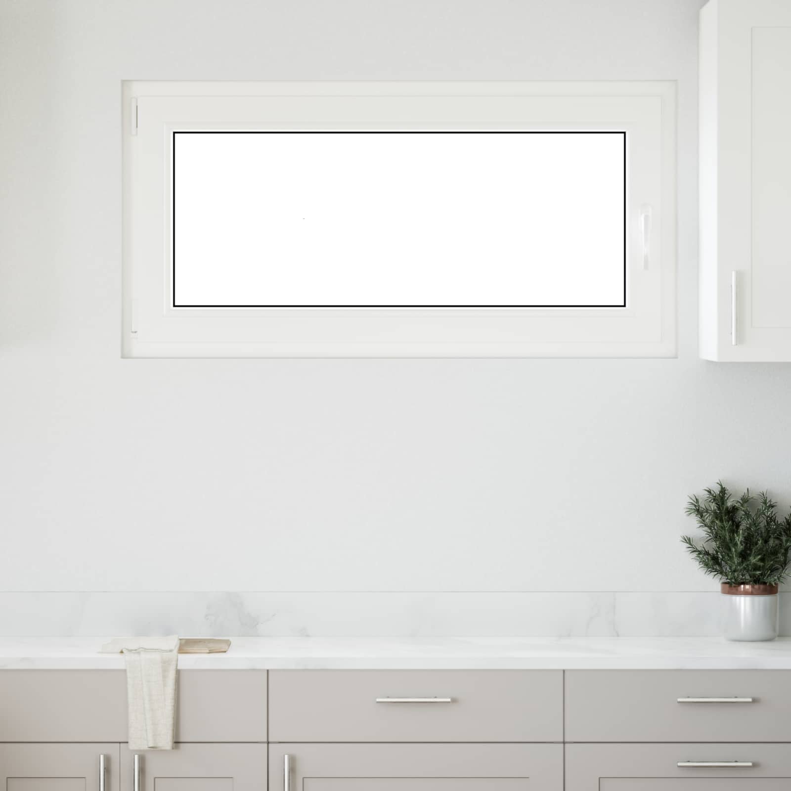 Okno za klet RISOR 120 x 60 cm PVC in steklo Antracit - slika 3