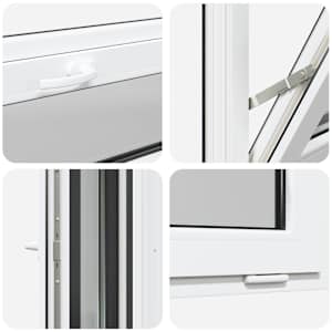 Okeno do suterénu RISOR 60 x 40 cm PVC a sklo Antracitová - obrázek 7